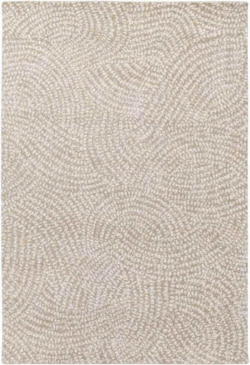 Loughton 8x10 Modern Beige Area Rug Carpet for Living Room Bedroom or Kitchen (7'6" x 9'6")